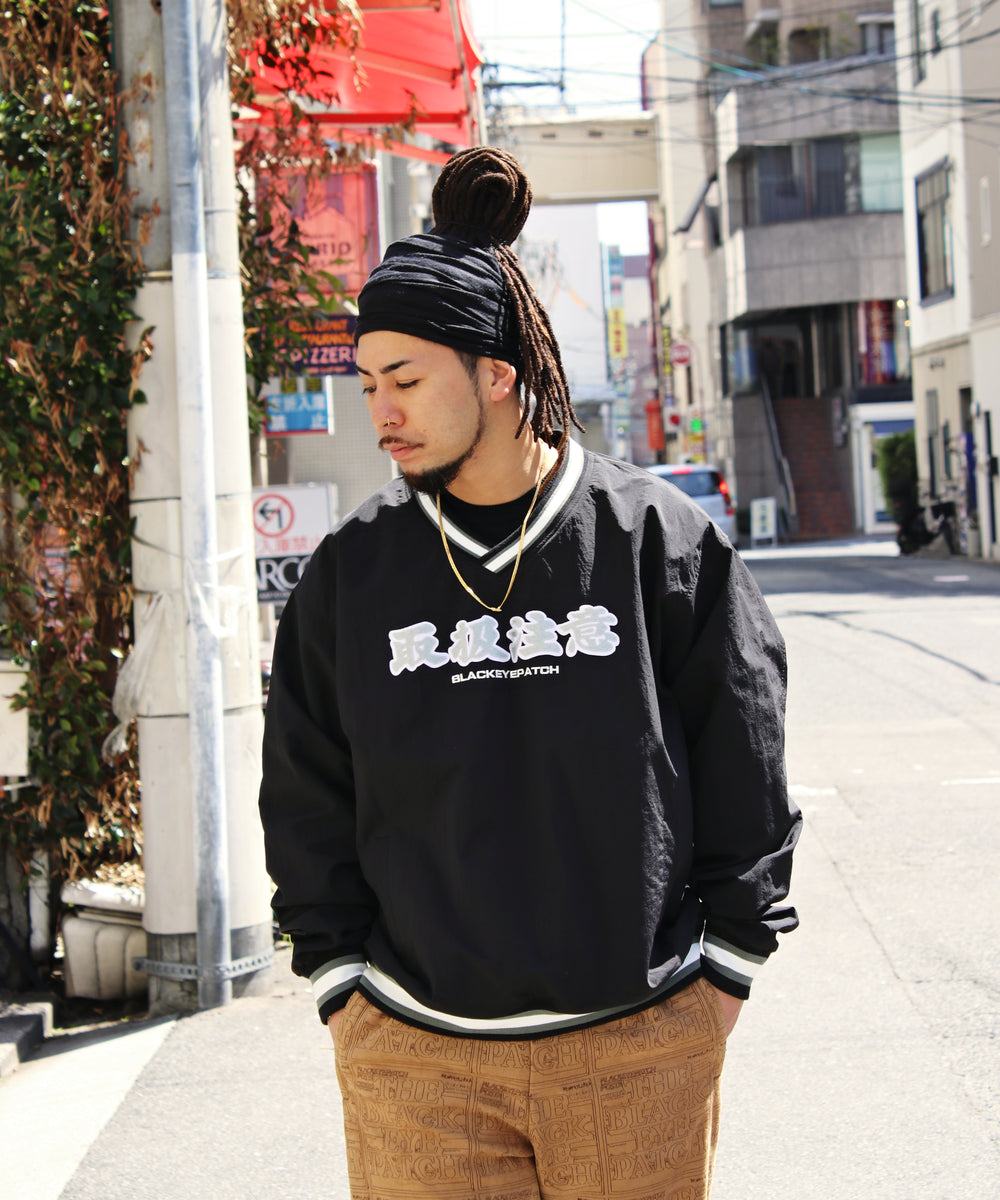 BLACK EYE PATCH HANDLE WITH CARE HOODIE - パーカー