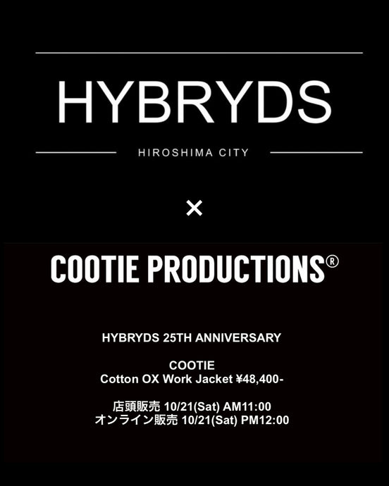HYBRYDS 25TH ANNIVERSARY  COOTIE  Cotton OX Work Jacket