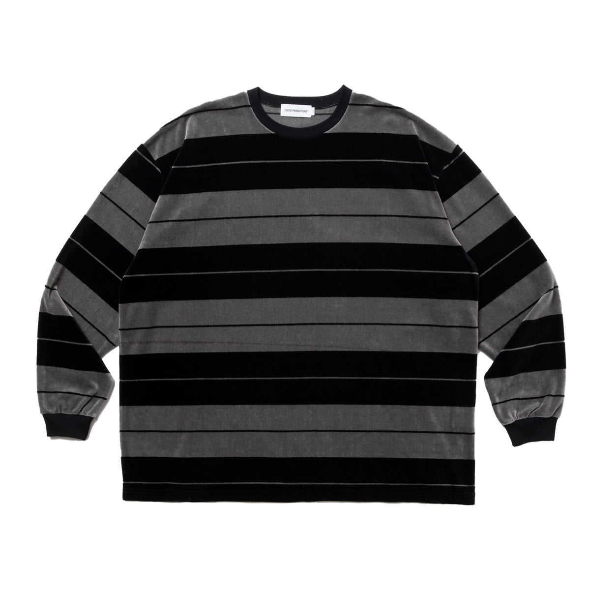 25SS新作 COOTIE Velour Border L/S Tee COOTIE Velour Border L/S Tee クーティーのオンライン通販