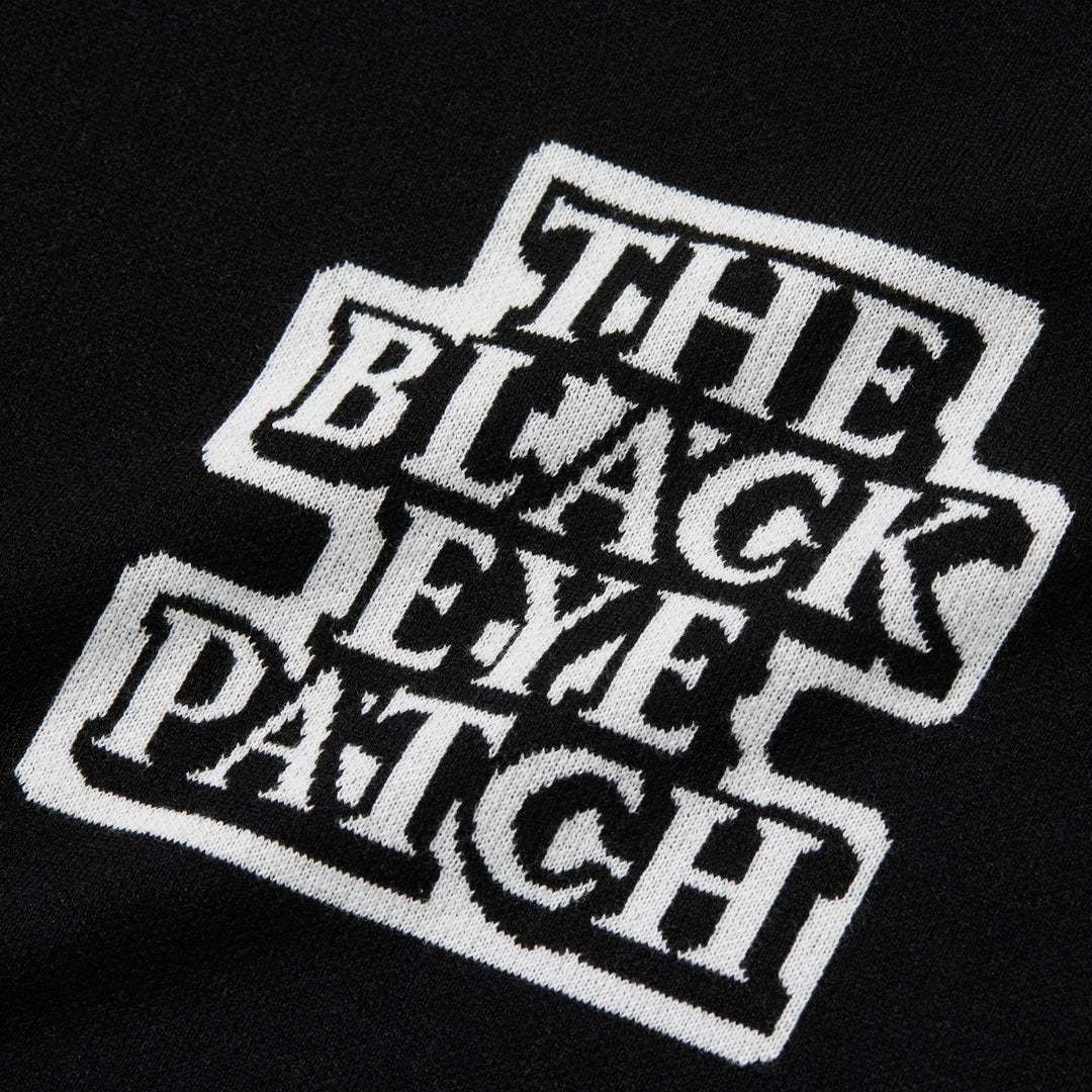 Black Eye Patch OG LABEL KNIT SWEATER GRAY ブラックアイパッチの