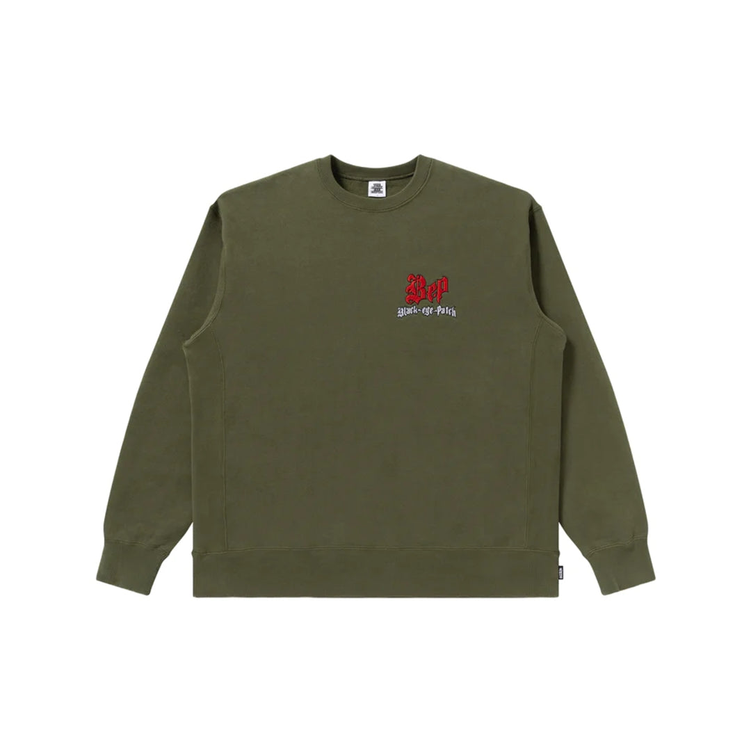 Black Eye Patch THUG' S HARMONY CREW SWEAT (Olive) ブラックアイ ...