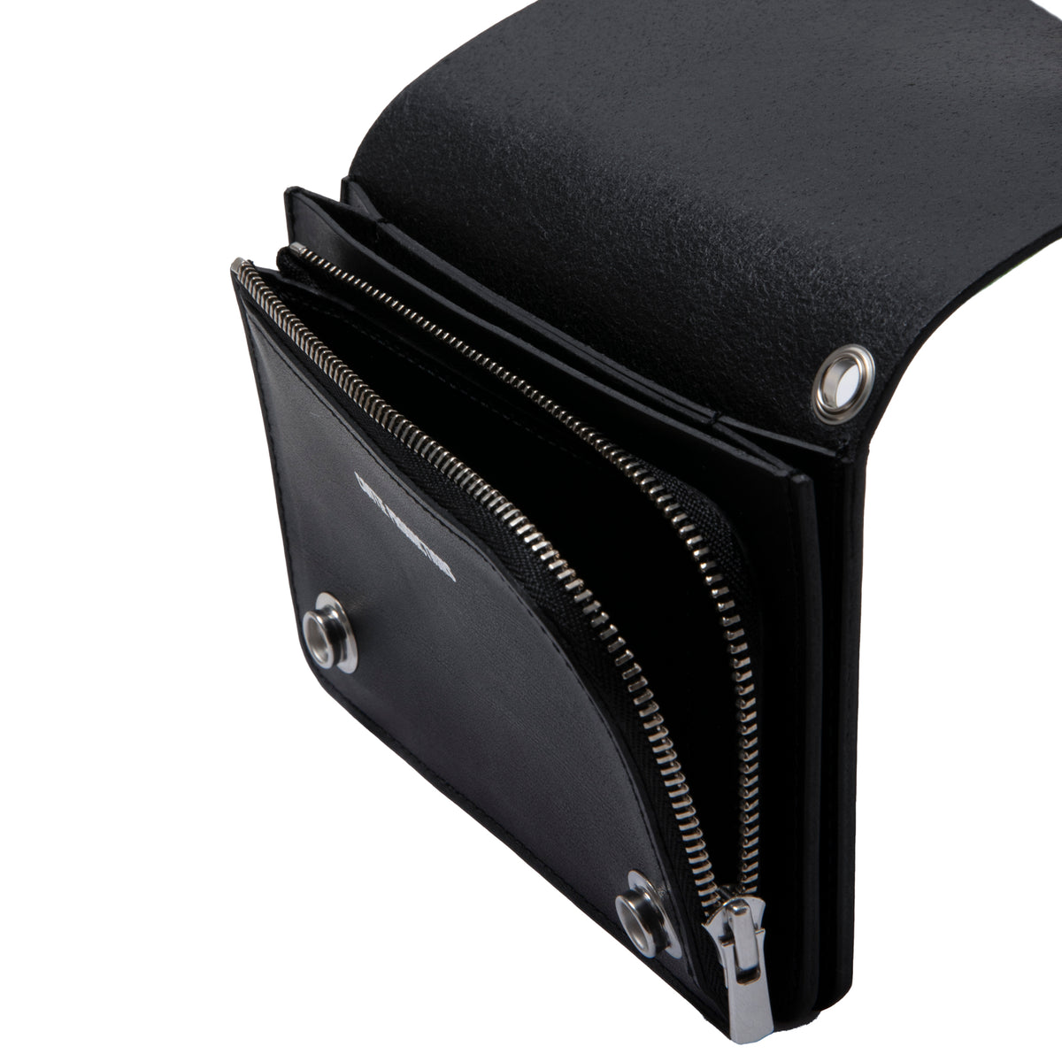 COOTIE PRODUCTIONS Leather Trucker Wallet (Patent Leather