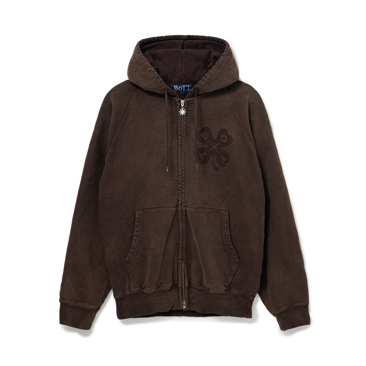 BoTT Washed Lucky Logo Zip Hoodie ボットの正規取り扱い