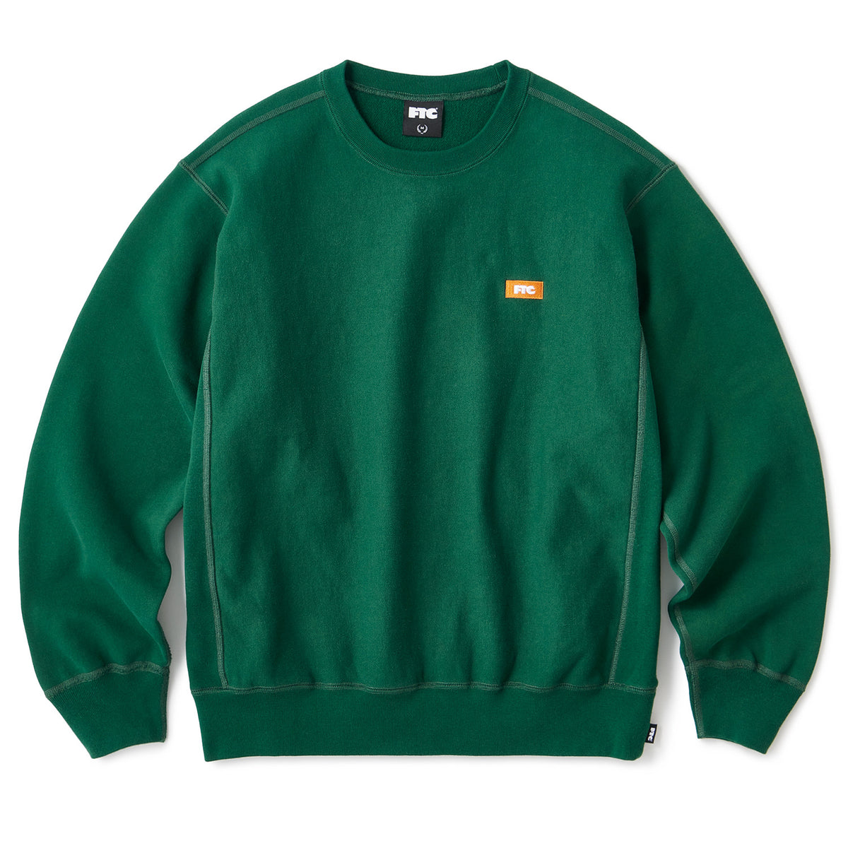 FTC(エフティーシー) / SMALL BOX LOGO CREW NECK (GREEN) のオンライン通販 | HYBRYDS ONLINE  STORE