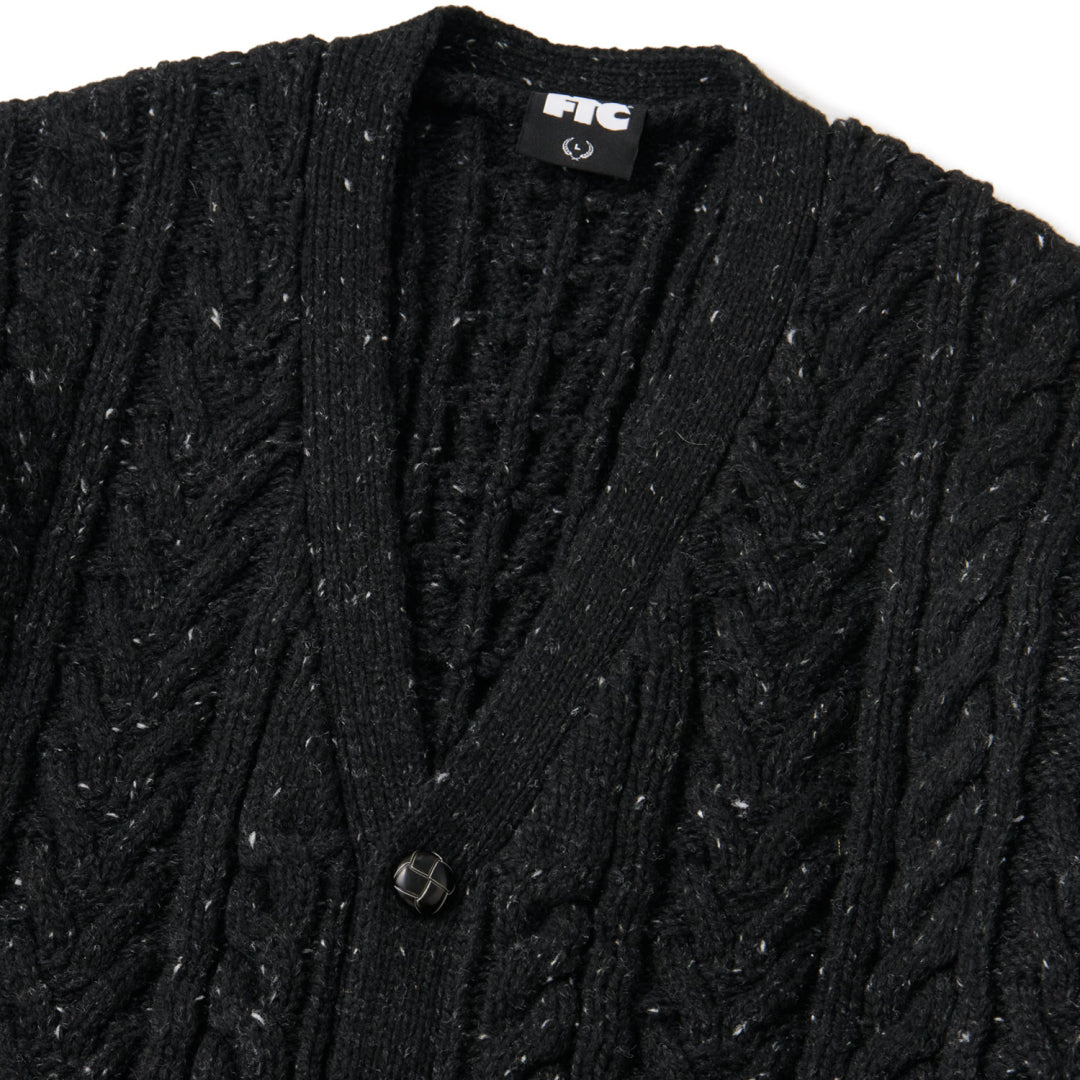 FTC(エフティーシー) / CABLE KNIT CARDIGAN (BLACK) のオンライン通販