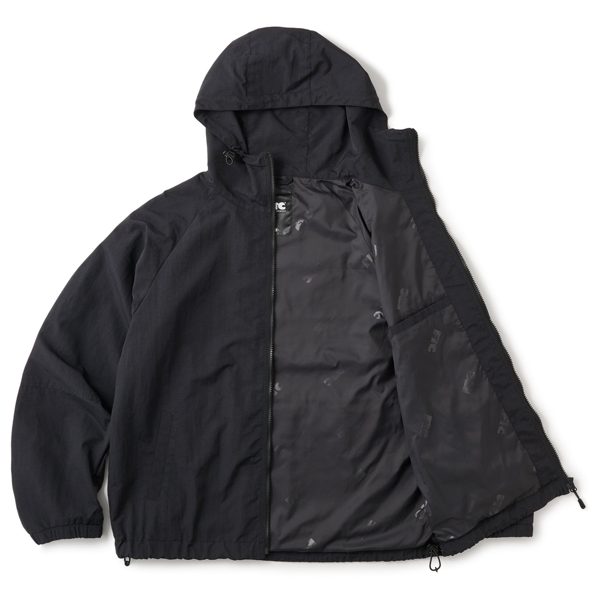 BACK REFLECTIVE ミディアムフィットフーディ FTC(エフティーシー) / REFLECTIVE SMALL BOX LOGO ZIP UP HOODY