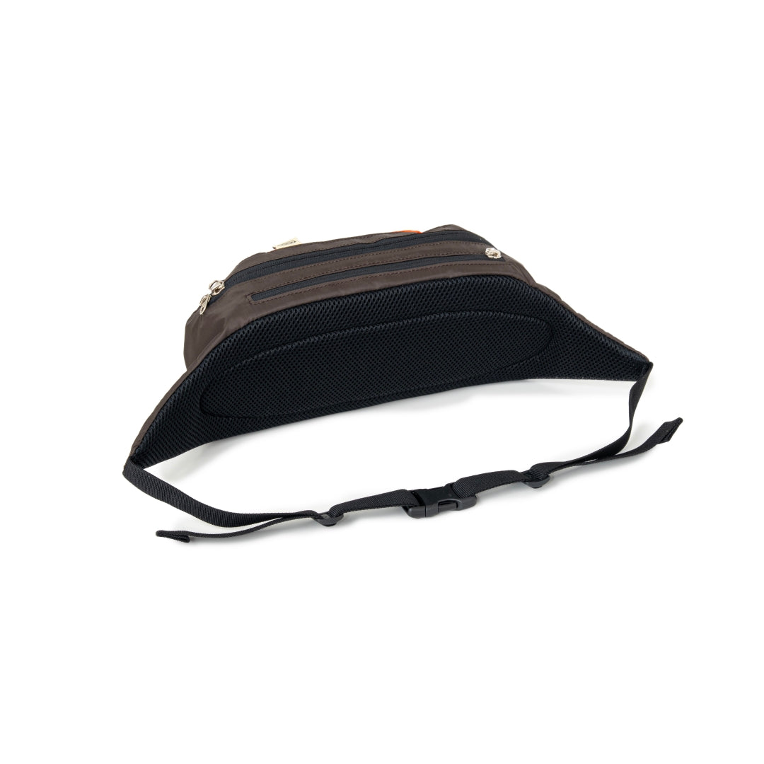 SOL Nylon Two-tone Waist Bag BROWN ブラウン SOL / soonerorlater Nylon Two-tone Waist Bag (BROWN) ソル/スーナー