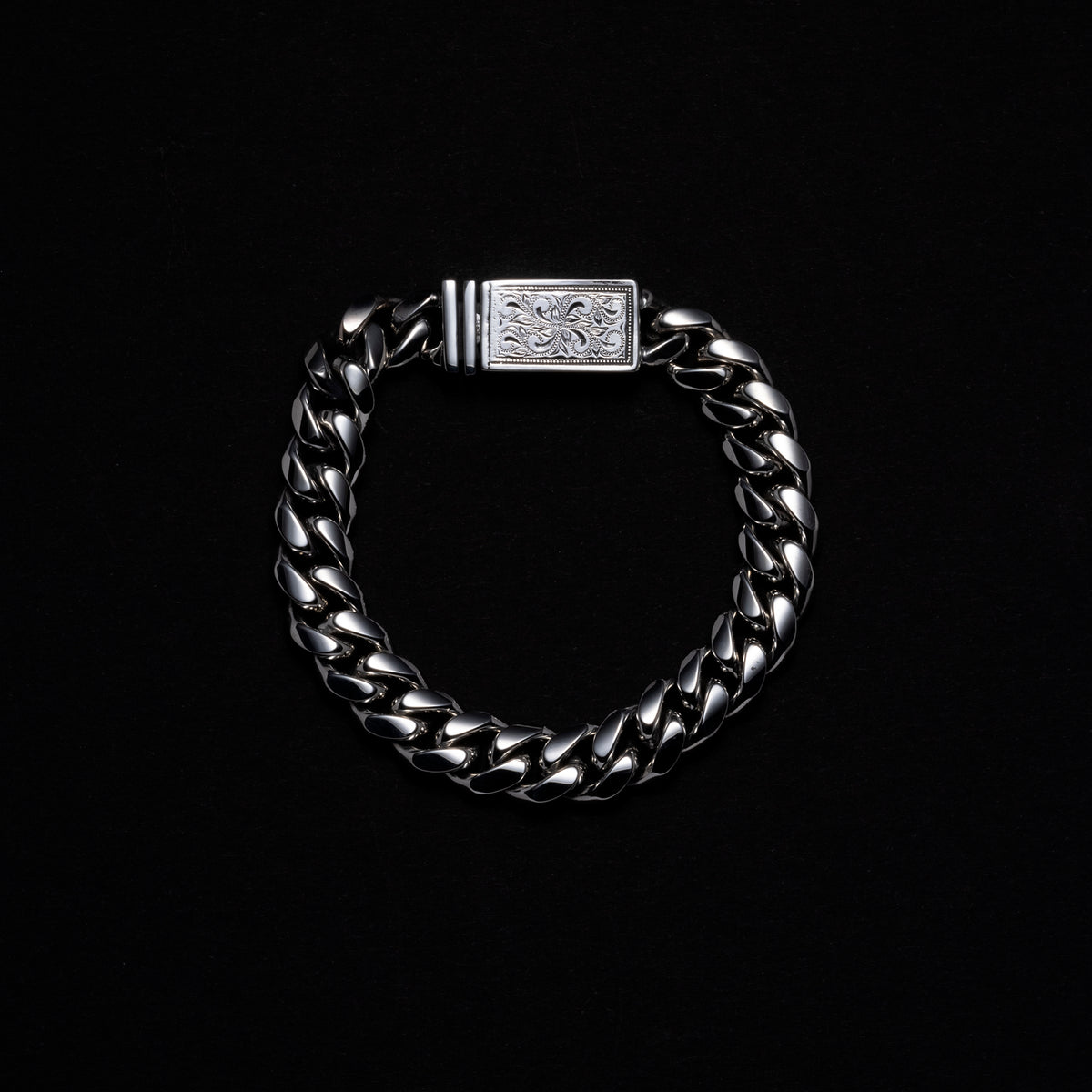 Antidote BUYERS CLUB Engraved Box Clasp Bracelet (Silver