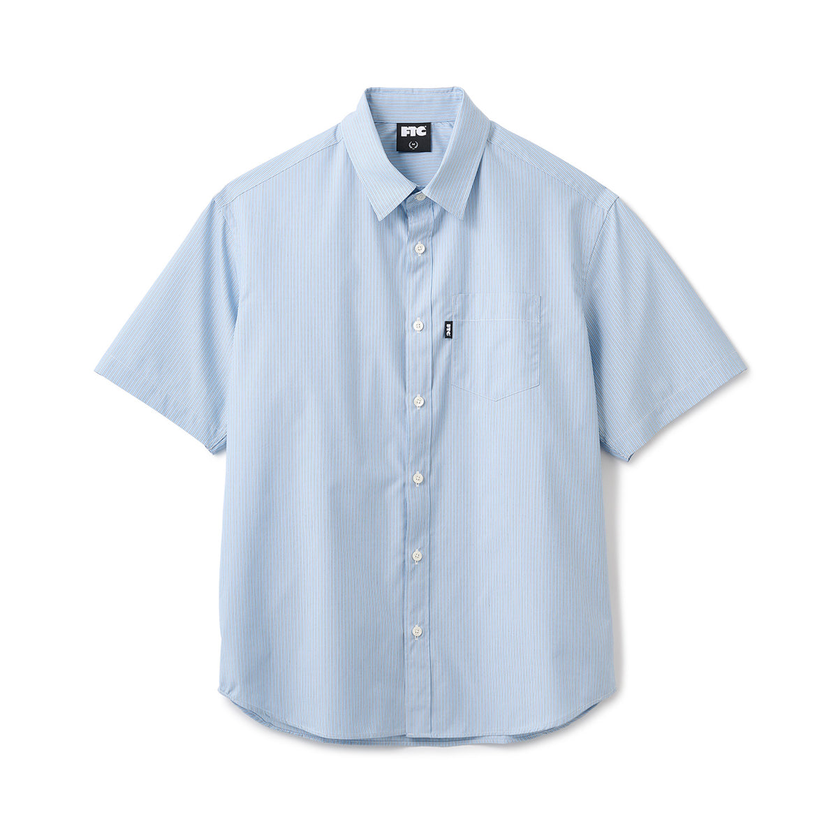 FTC ストライプ柄ポロシャツ 水色　レア FTC エフティーシー STRIPE SHIRT (BLUE) のオンライン通販 | HYBRYDS