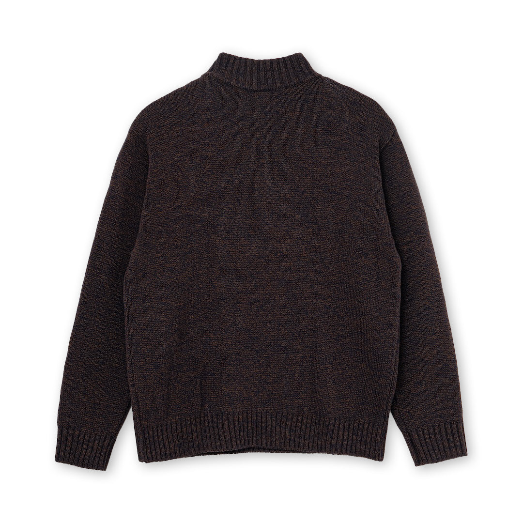 SOL / soonerorlater Camo Jacquard Knit Sweater (GRAY) ソル