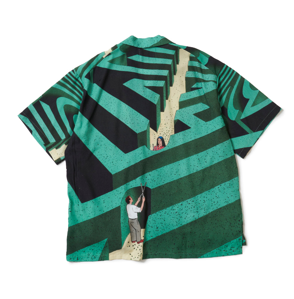 SON OF THE CHEESE Couple in maze Shirt ( Green ) サノバチーズ