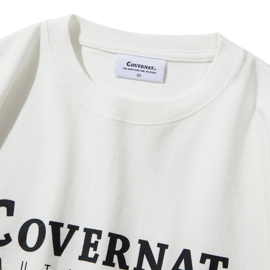 COVERNAT AUTHENTIC LOGO LONG SLEEVE (White) カバーナット コボナッ