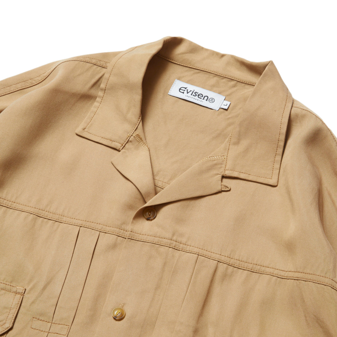 Evisen Skateboards THE FIRST SHIRT (Beige) エビセンスケートボーズ