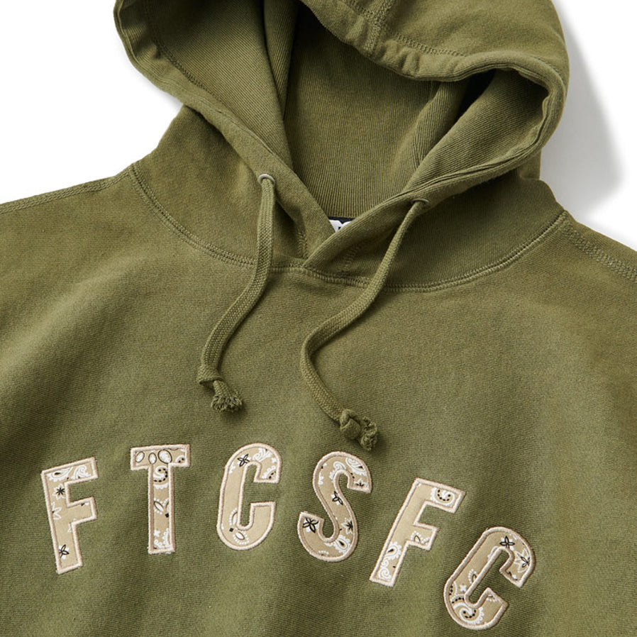 FTC 22AW BANDANA ARC LOGO PULLOVER HOODY (KHAKI) のオンライン通販