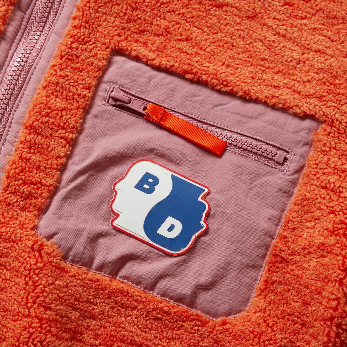 BRAIN DEAD YIN YANG HALF ZIP JACKET (ORANGE) ブレインデッドの正規