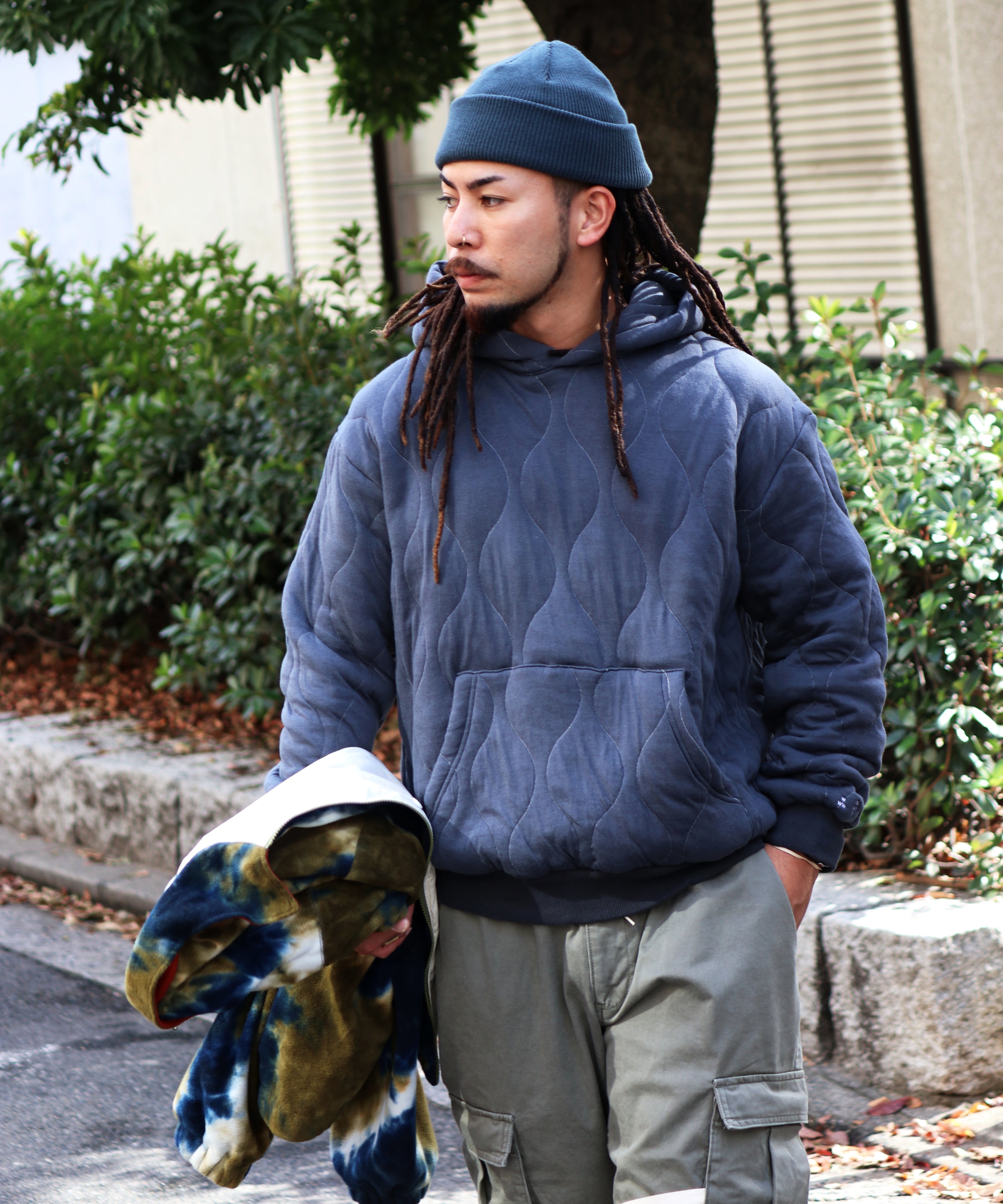 美品】L バル bal 22AW QUILTING CREW SWEAT SHIRT スウェット 商品