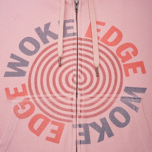 Washed Thermal Zip Hoodie