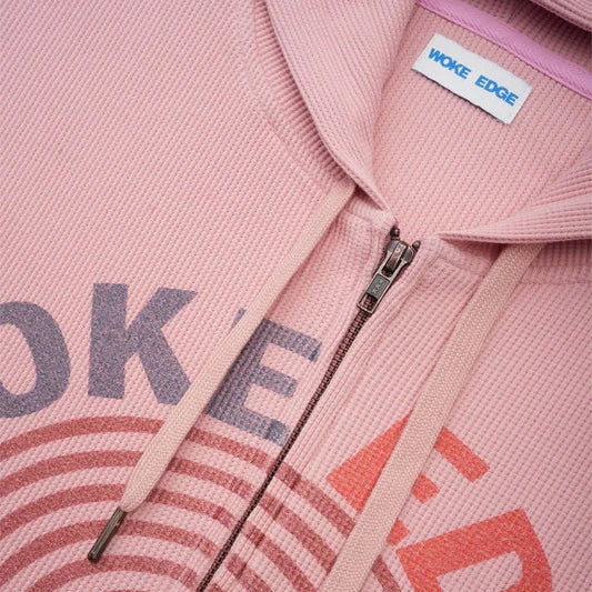 Washed Thermal Zip Hoodie