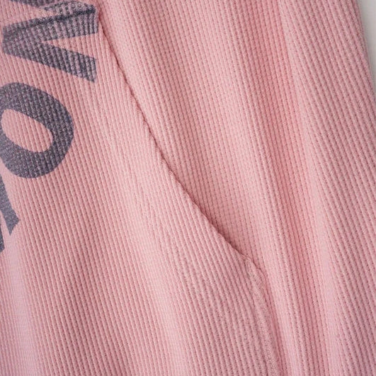 Washed Thermal Zip Hoodie