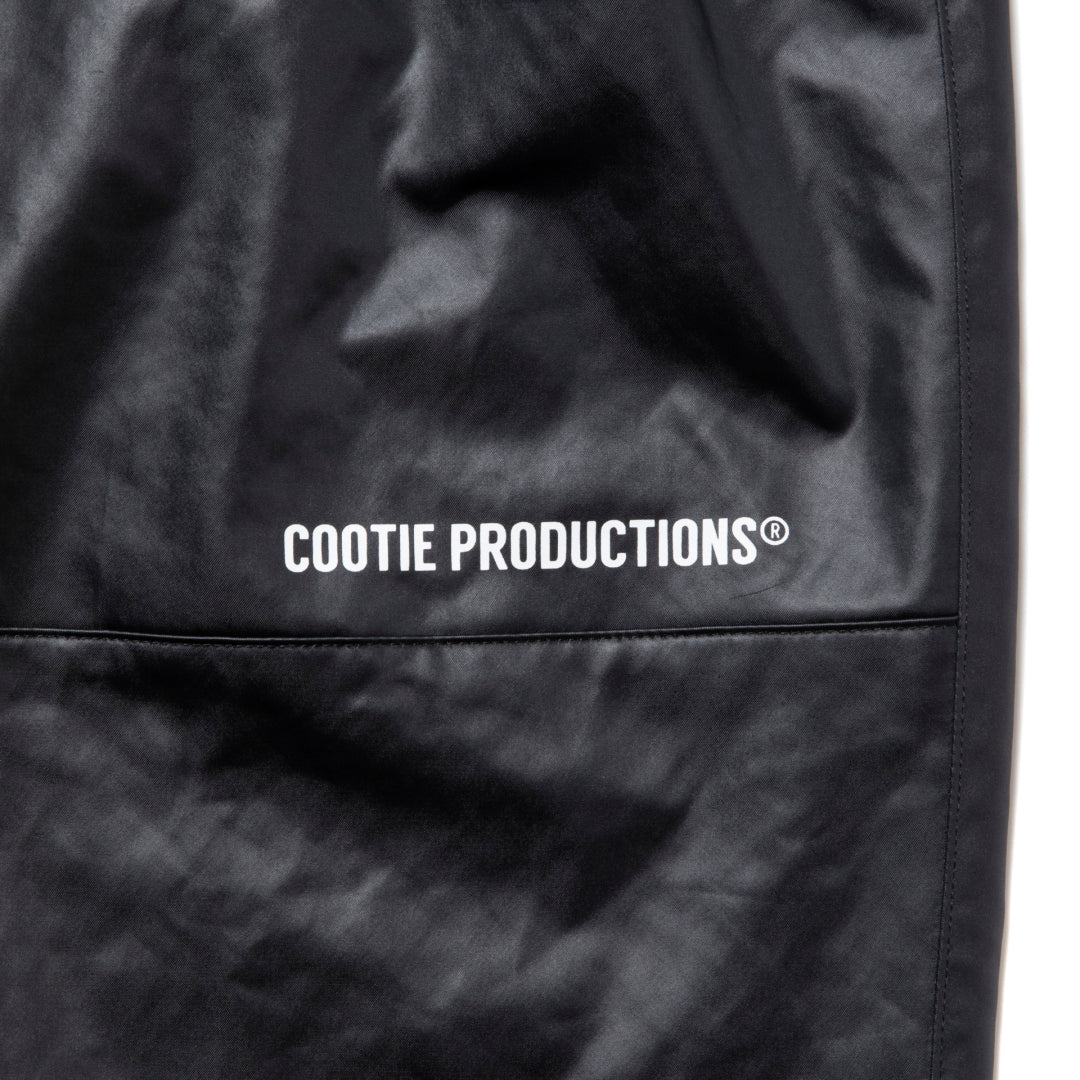 Damp Coated Satin Wide Track Pants