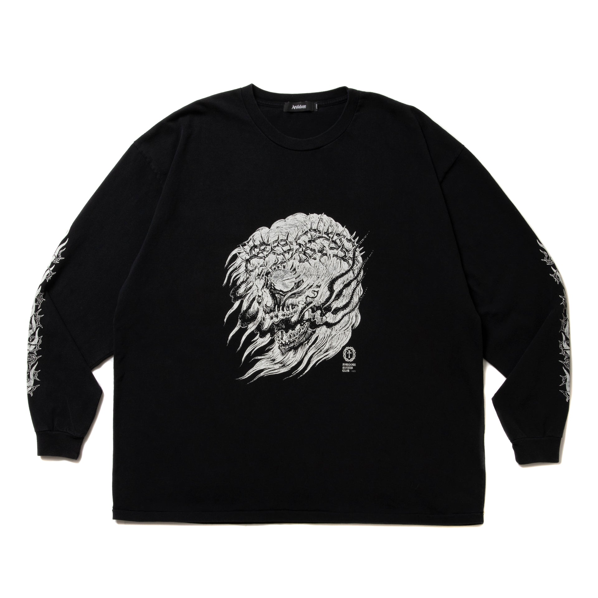 Fade Wash L/S Tee (Skull Jesus)