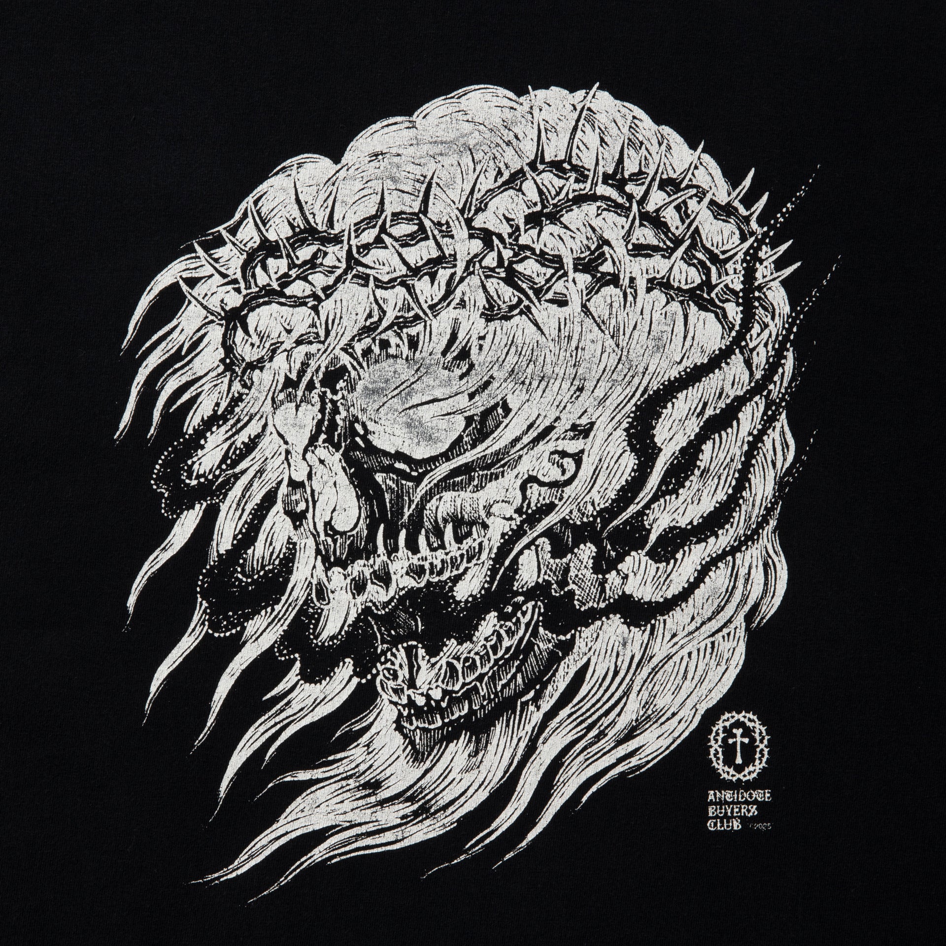 Fade Wash L/S Tee (Skull Jesus)