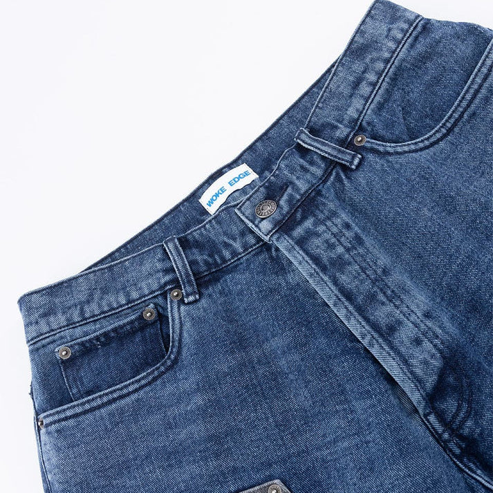 Bicolor Double Knee Shorts