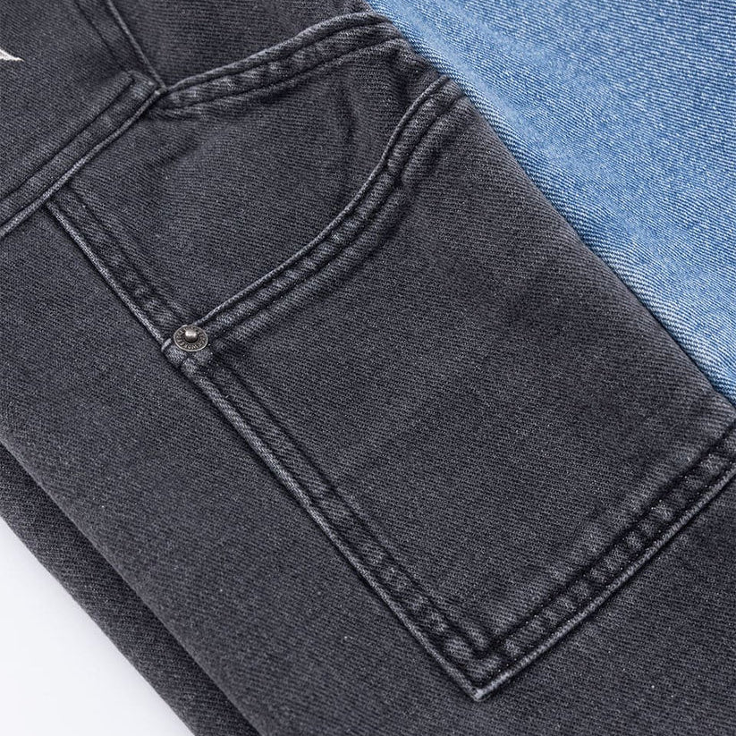 Bicolor Double Knee Shorts