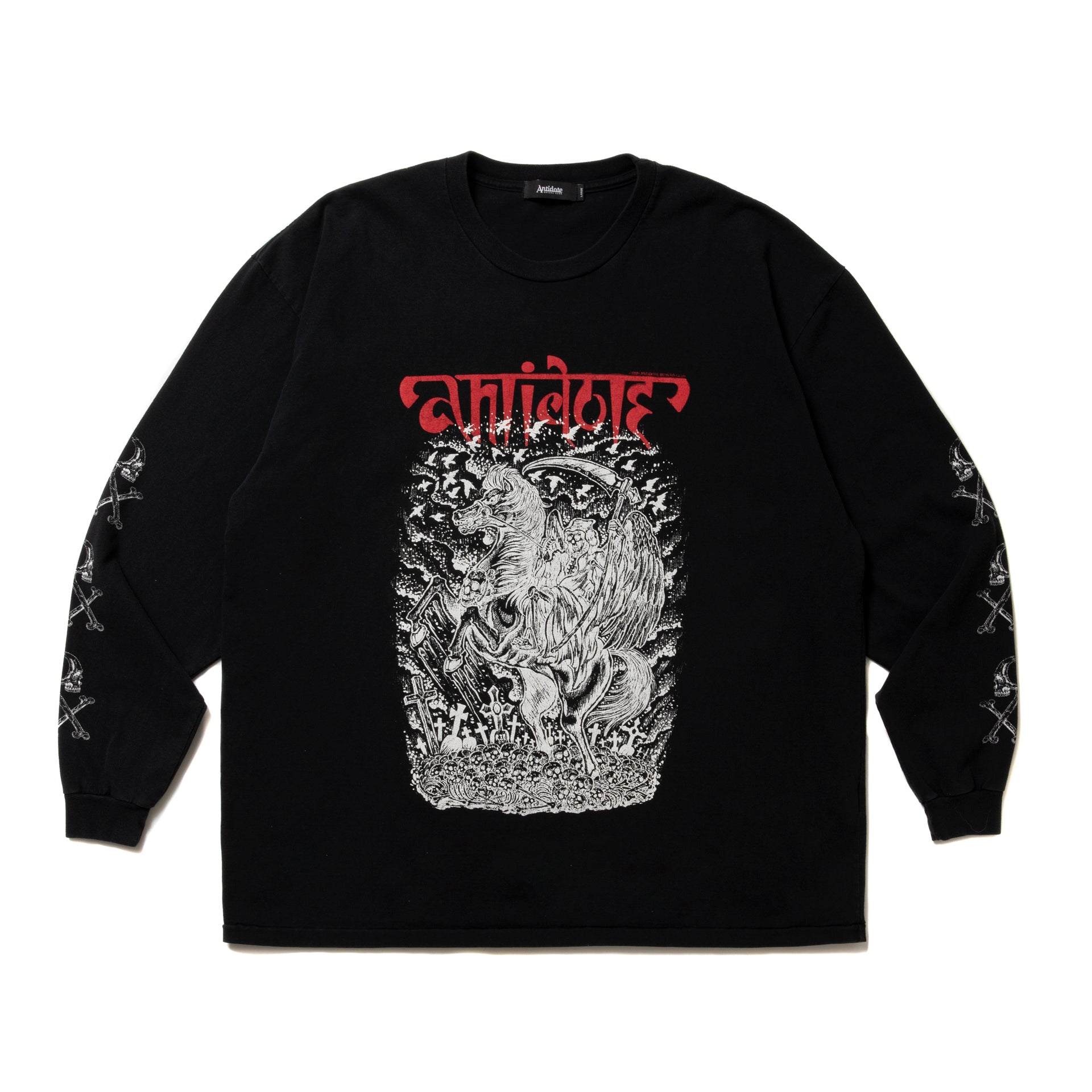 Fade Wash L/S Tee (Grim Reaper)