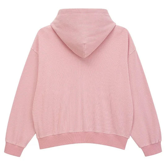 Washed Thermal Zip Hoodie