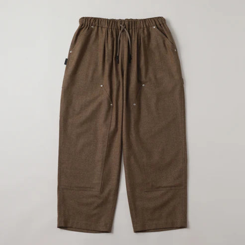 CASHMERE WOOL DOUBLE KNEE PANTS