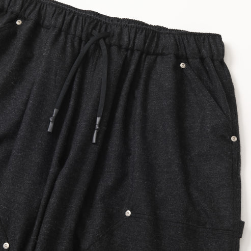 CASHMERE WOOL DOUBLE KNEE PANTS