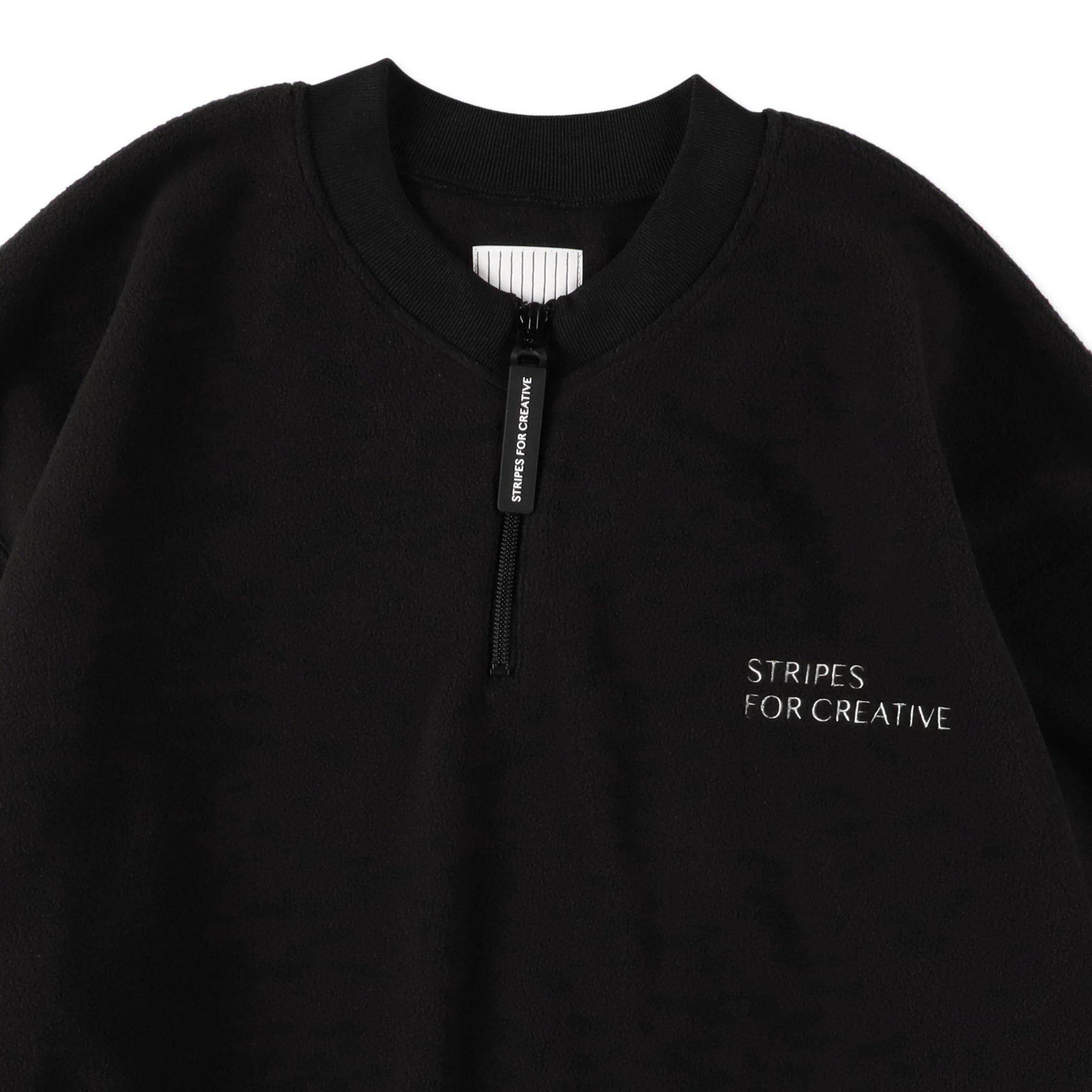 FLEECE BASEBALL HALF ZIP JACKET