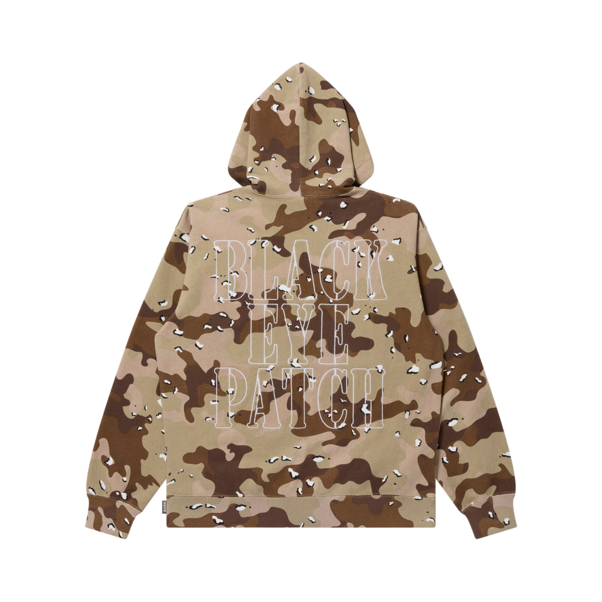 STENCIL LOGO EMBROIDERED ZIP HOODIE