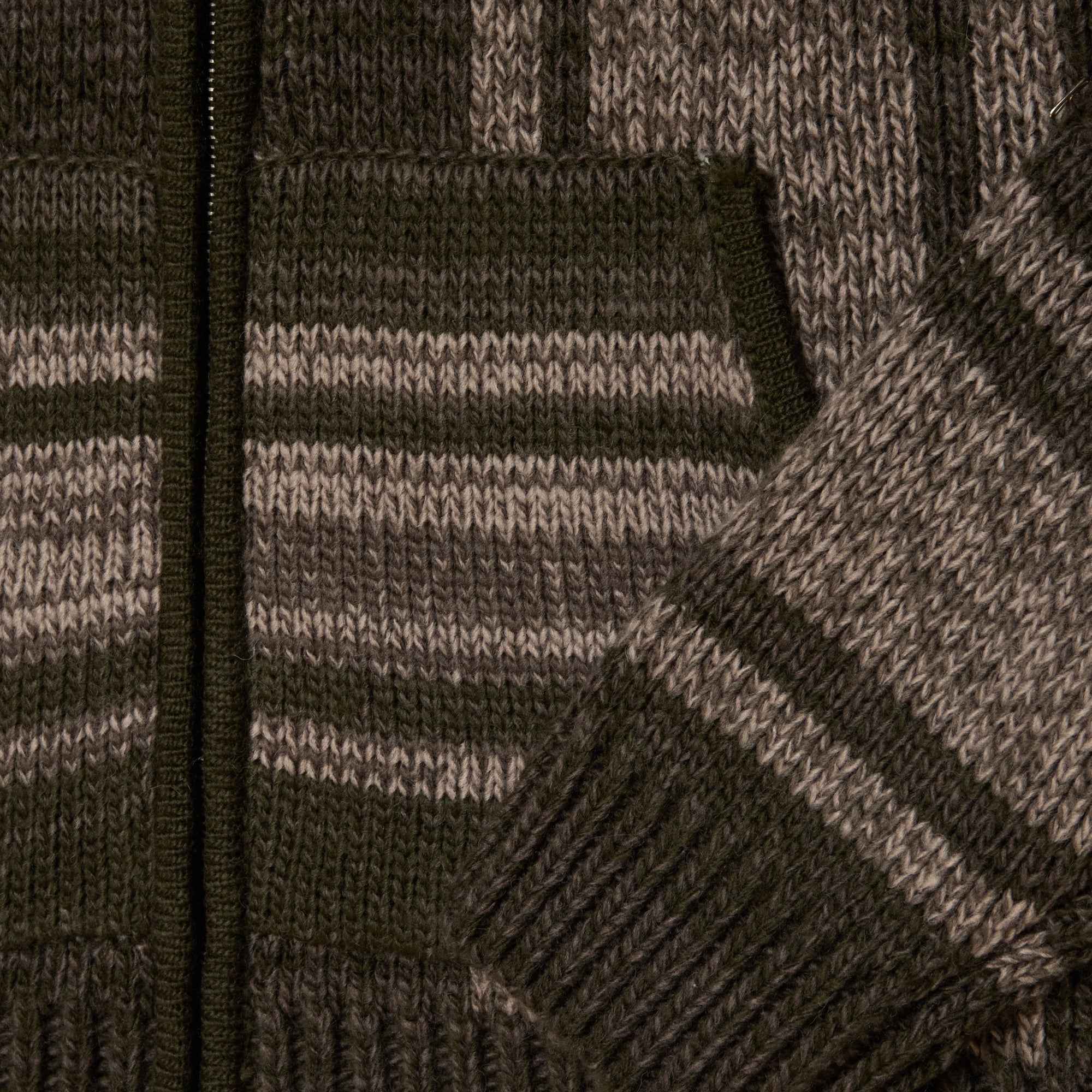 ZIP UP BAJA SWEATER
