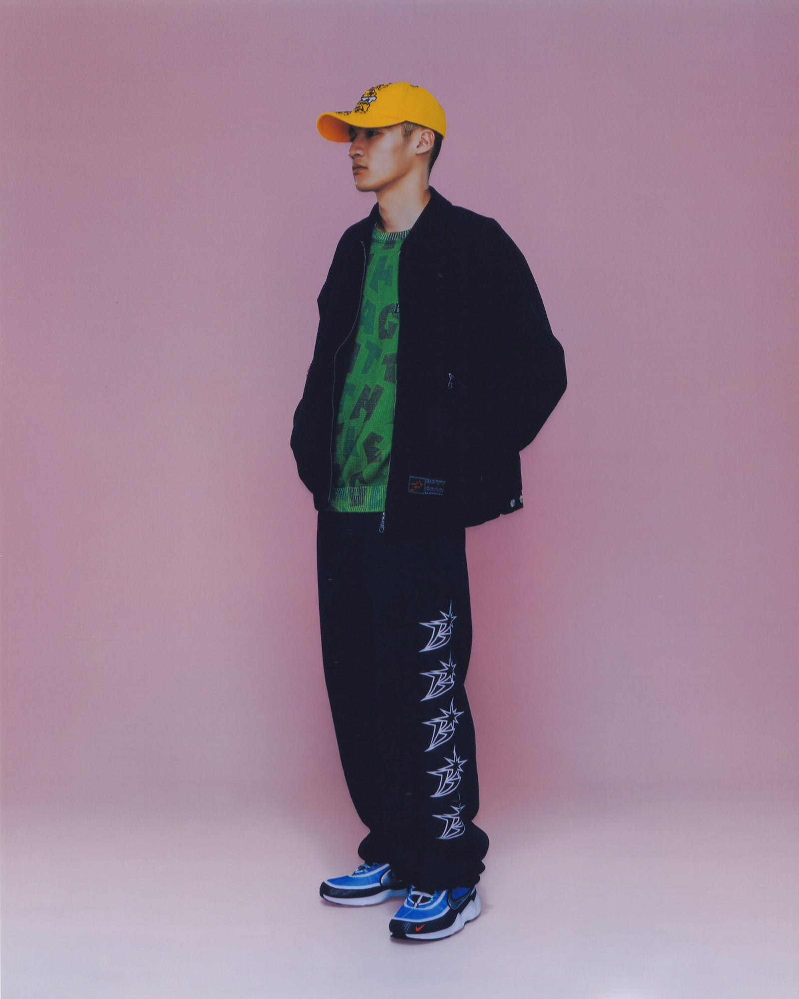 Washed B Logo Work Jacket