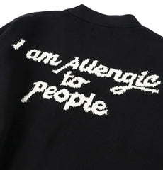 "I am Allergic to People"Knit Cardigan