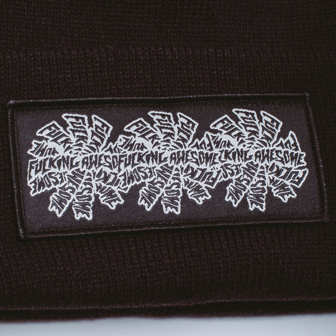 Three Spiral Edge Stitch Beanie