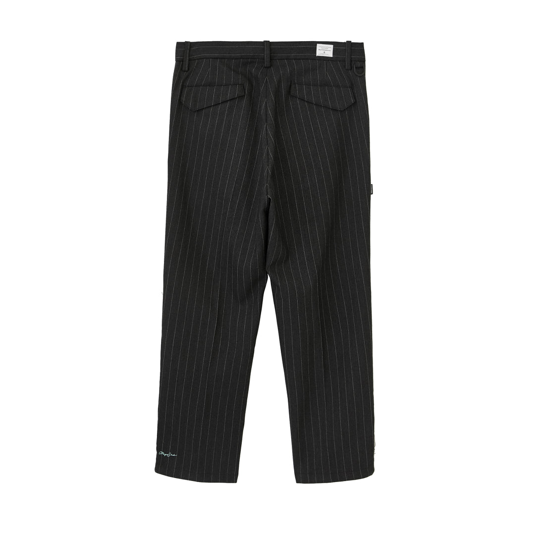 YAKUZA Pin-Stripes Cropped Trousers