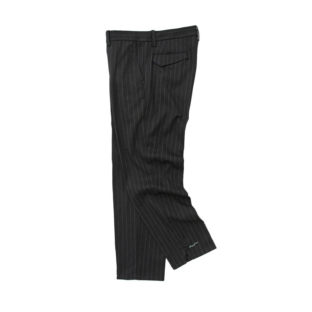 YAKUZA Pin-Stripes Cropped Trousers