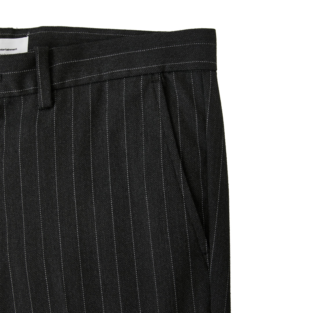 YAKUZA Pin-Stripes Cropped Trousers