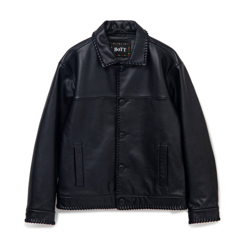 BoTT  Stitched Leather Jacket (Black) ボット