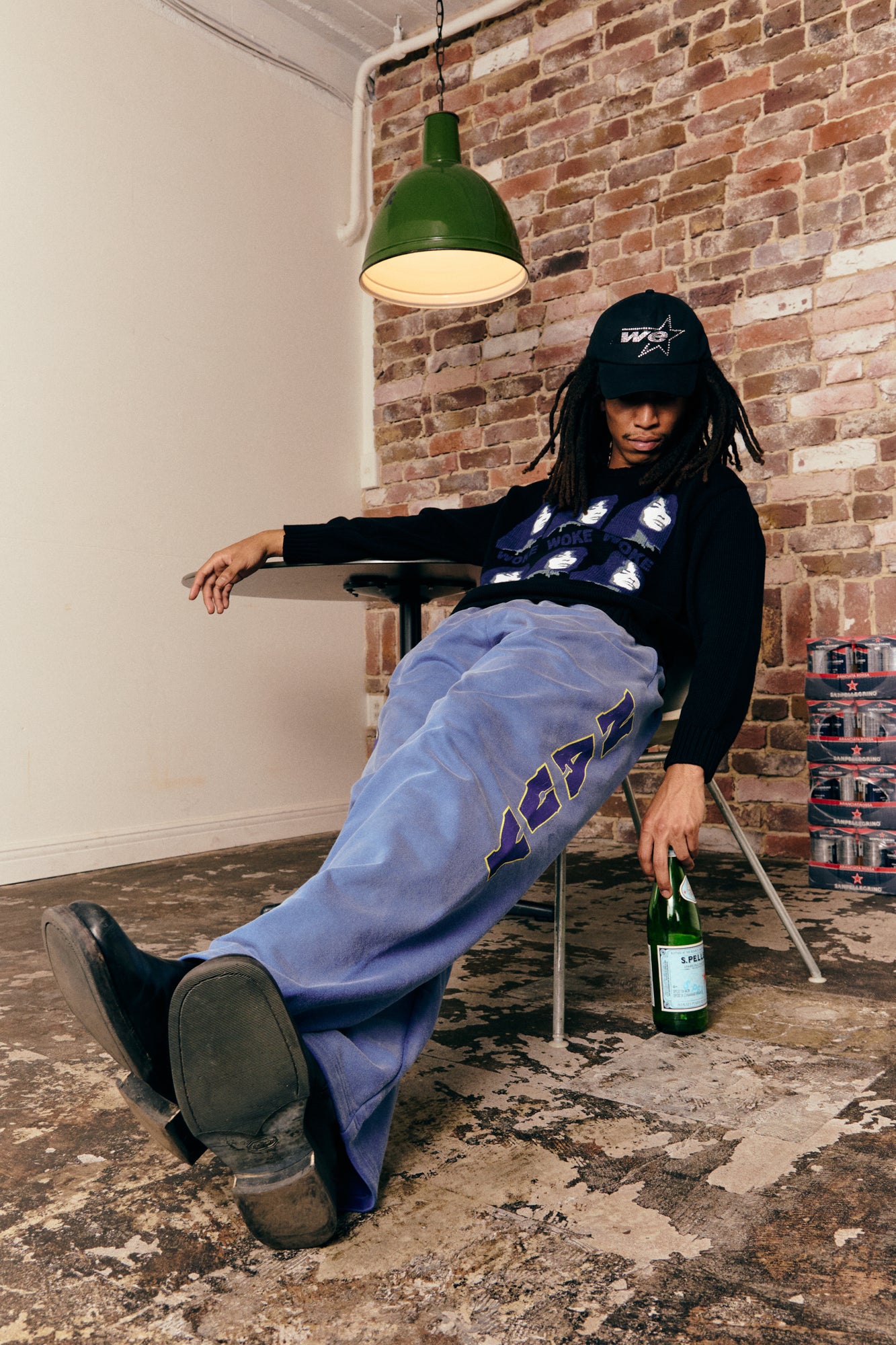 Faded Navy Sweat Pants