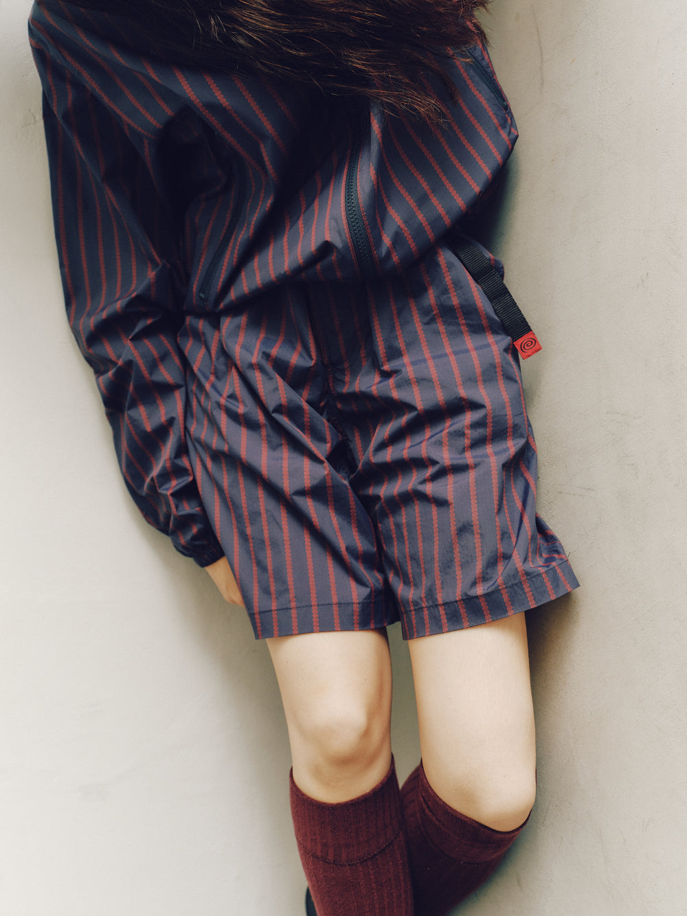 Stripe Nylon Easy Shorts