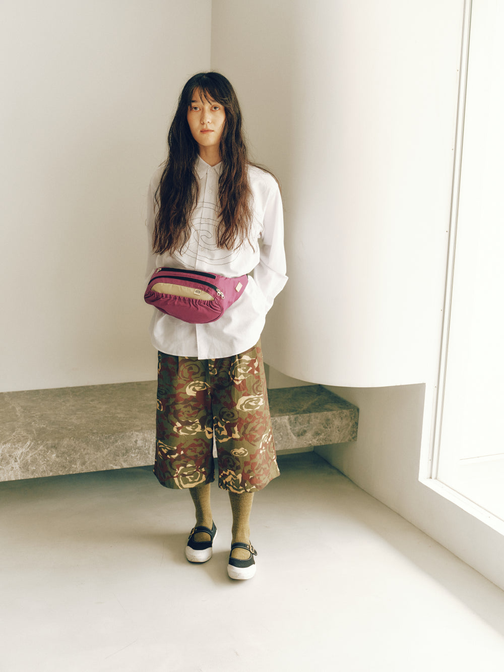 SOL / soonerorlater Nylon Two-tone Waist Bag (PINK) ソル/スーナー