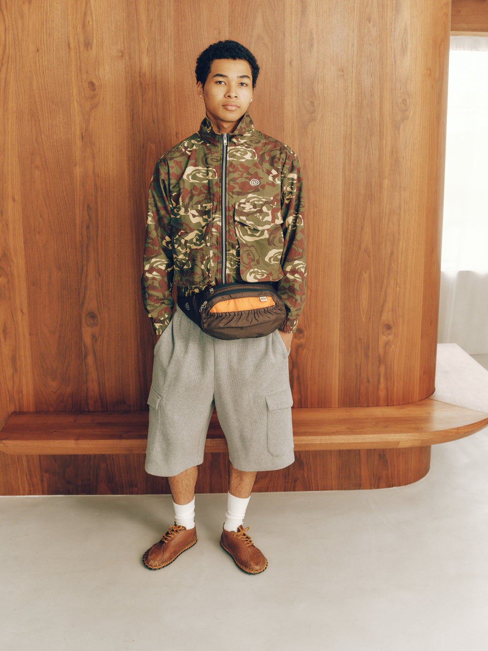 SOL Nylon Two-tone Waist Bag BROWN ブラウン SOL / soonerorlater Nylon Two-tone Waist Bag (BROWN) ソル/スーナー
