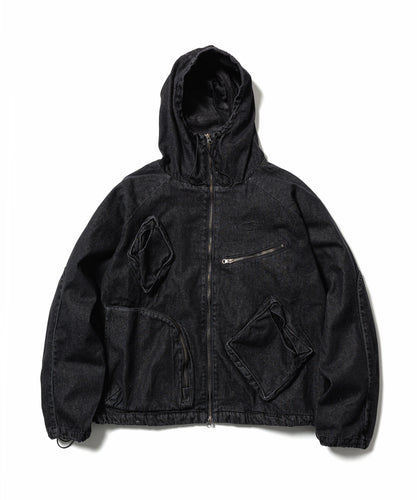 CPG RHOMBUS POCKET FADE DENIM JACKET