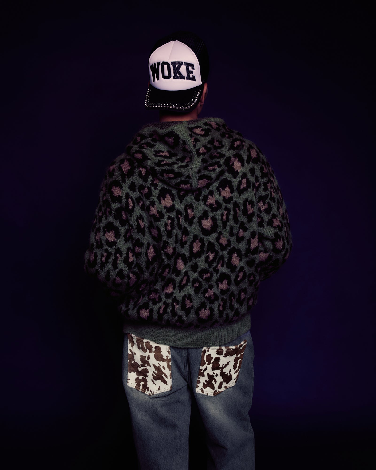 Leoparad Mohair Zip Knit