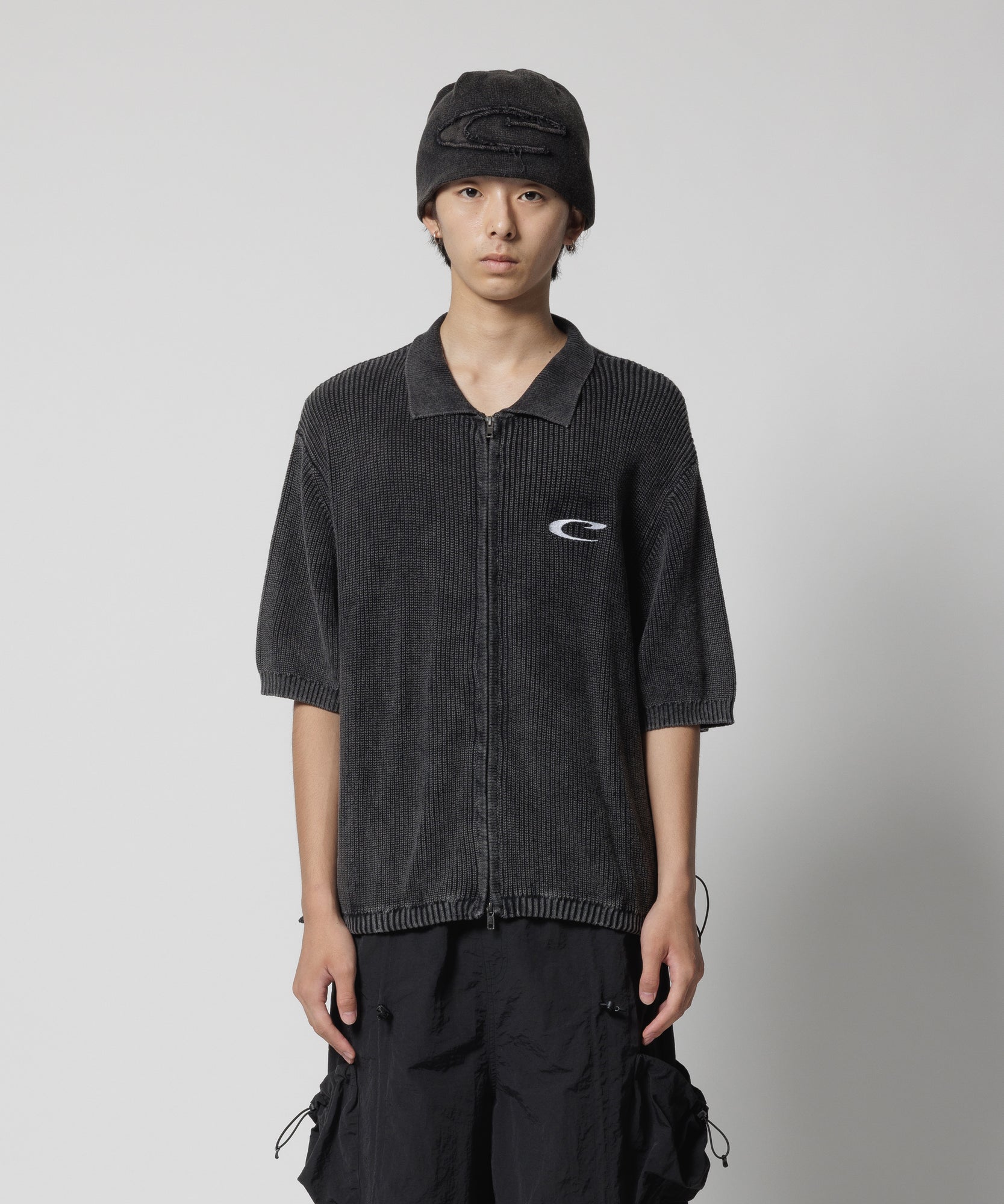 CPG FULL ZIP SS KNIT SHIRT
