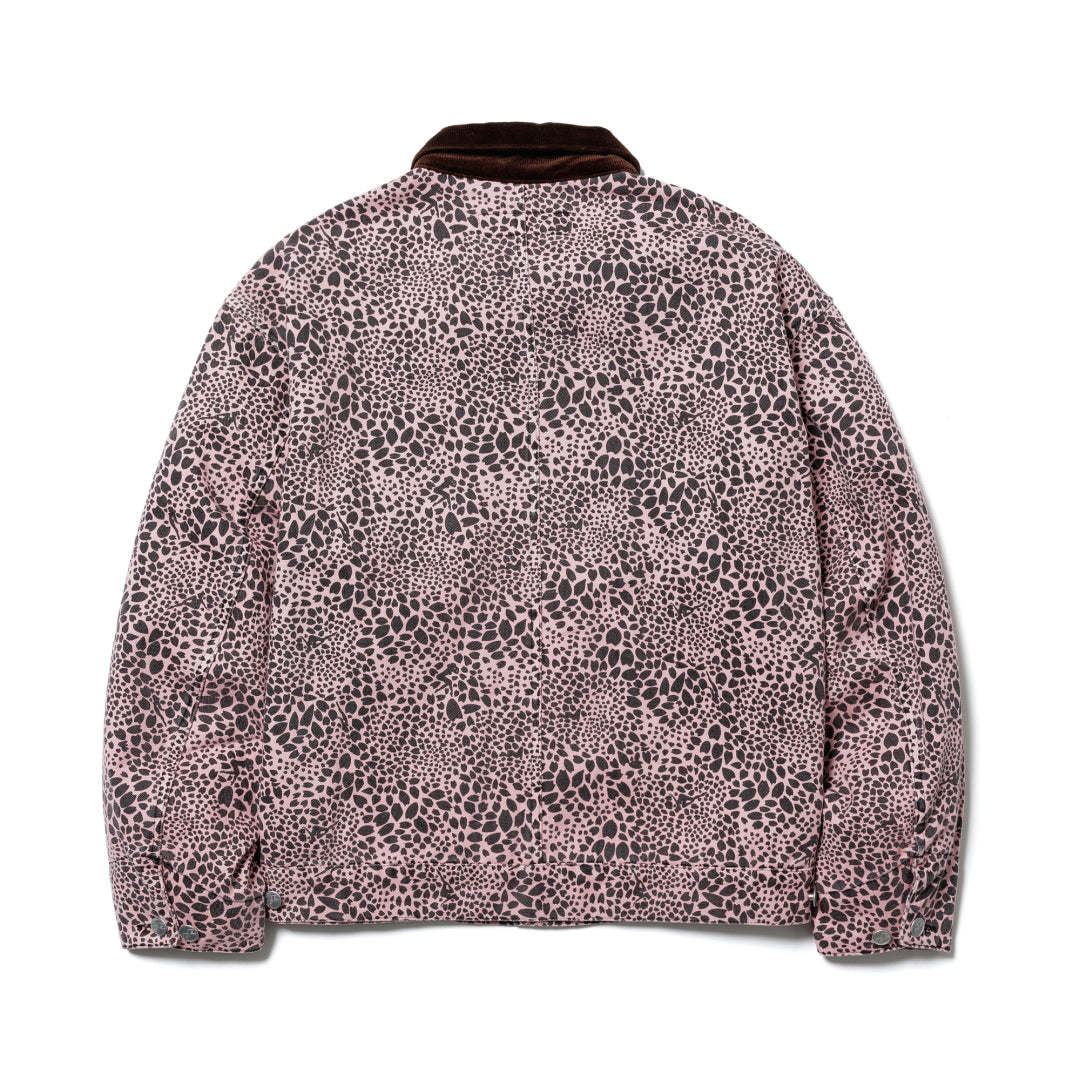 "CB REOPARD" DENIM TRUCKER JACKET
